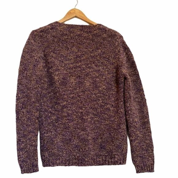 Purple Roe Wool Blend Sweater Medium - Picture 2 of 3